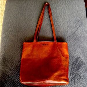 Brown Leather Tote Bag